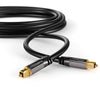 TOSLINK Cable, Optical Audio Cable - 6 feet Short Fiber Optic Cable for soundbars (TOSLINK to TOSLINK, Digital S/PDIF Cable, Stereo Systems/amplifiers/amps, Home Cinema, Xbox One/PS4) - CableDirect