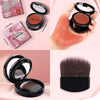 DE'LANCI Flushed Blusher, Glow Finish Korean Blush Natural Looking, Face Cream Blush with Brush Mirror, Long Last Lightweight Blushing for Cheek and Lip Tint,Waterproof Breathable,Tacl Free (RUST 04#)