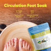 Circulation Foot Soak (2 Lbs) Epsom Salt with Natural Ginger, Cypress, Eucalyptus, and Lavender Essential Oils Plus Vitamin C in BPA Free Pouch with Easy Press-Lock Seal