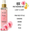 Sweet Body ROSE Soft & Fresh Womens Body Mist, Fine Fragranced Body Perfume Misting Spray, Sensual light scent Fragrance, Hair & Body Spritz Essential Oils 6oz. (Rose) Pack of 1