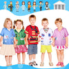 Jiuguva 12 Pcs Kids Dress Up Clothes, Role Play Costumes Community Helper Unisex Career Cosplay Occupation Pretend Play Complete Set for Kids Boy Girls Age from 3-8 Role Play Party Supplies (Classic)