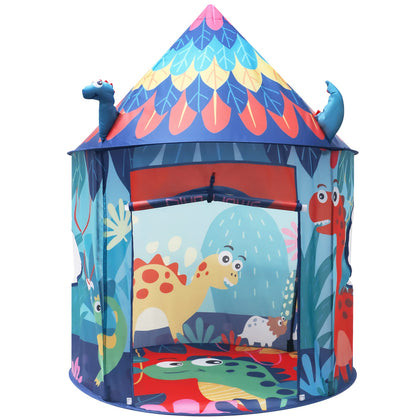 KirKjufell Unique Dinosaur Kids Tent as Kids Toys| Pop Up Play Tent as Kids Playhouse Indoor Tent for Kids as kidTent & Princess Tent | Kids Play Tent as Gifts for 3, 4, 5 Years Old Boys & Girls