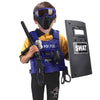 Ultimate All-in-One Kids Police Role Play Toy Kit - 15-Piece Policeman Pretend Play Set for Kids - SWAT Accessories for Dress Up Costumes - Badge, Shield, Vest, Handcuffs Included