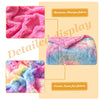 NEWCOSPLAY Super Soft Faux Fur Throw Blanket Premium Sherpa Backing Warm and Cozy Throw Decorative for Bedroom Sofa Floor (Dark Rainbow, Throw(50