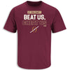 If You Can't Beat Us, Cheat Us T-Shirt for FL State College Fans (SM-5XL) (Garnet Short Sleeve, Medium)