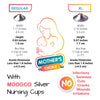 The Original Silver Nursing Cups - Nipple Shields for Nursing Newborn - Newborn Essentials Must Haves - Nipple Covers Breastfeeding - 925 Silver (2 Count (Pack of 1))