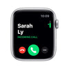 Apple Watch Series 5 (GPS, 40MM) Silver Aluminum Case with White Sport Band (Renewed)