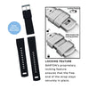 BARTON WATCH BANDS Quick Release Elite Silicone Watch Bands, Black, 20mm