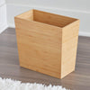 iDesign Rectangular Bamboo Waste Basket, The Formbu Collection - 10.5