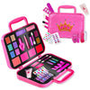 Toysical Kids Makeup Kit for Girl - Real, Non Toxic Kids Makeup kit with Remover, Washable Toddler Makeup Kit - Princess Birthday Gift Pretend Play Makeup Vanity for Ages 3 4 5 6 7 8 9 10 Years Old