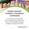 NaturesPlus Animal Parade Vitamin C Children's Chewable - Natural Orange Juice Flavor - 90 Animal-Shaped Tablets, Pack of 2 - Vegan, Vegetarian, Gluten Free - 90 Total Servings