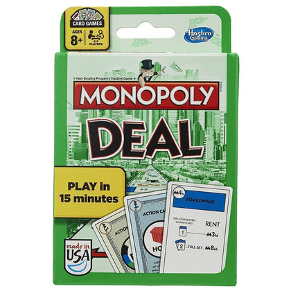 Hasbro Gaming Monopoly Deal Card Game, Quick-Playing Card Game for Families, 2-5 Players, Kids Easter Gifts or Basket Stuffers, Ages 8+ (Amazon Exclusive)