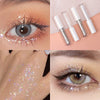 Erinde Liquid Glitter Eyeshadow Eyeliner, Korean Makeup Tear Drop, Shimmer Metallic, Lightweight Waterproof Long Wearing, Loose Glitter Glue for Crystals Eye Glitter Christmas Makeup, Colorful Sequins