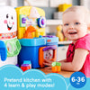 Fisher-Price Laugh & Learn Toddler Playset, Learning Kitchen with Music Lights & Bilingual Content for Baby to Toddler Pretend Play