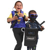 Ultimate All-in-One Kids Police Role Play Toy Kit - 15-Piece Policeman Pretend Play Set for Kids - SWAT Accessories for Dress Up Costumes - Badge, Shield, Vest, Handcuffs Included