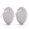 Natural Foot Pumice Stone for Feet, Borogo 2-Pack Lava Pedicure Tools Hard Skin Callus Remover for Feet and Hands - White&Red