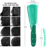 BESTOOL Detangling Brush for Black Natural Hair, Detangler Brush for Curly Hair Afro 3/4abc Texture, Faster n Easier Detangle Wet or Dry Hair with No Pain (Green)