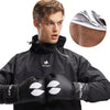 HOTSUIT Sauna Suit Men Weight Loss Gym Exercise Sweat Suits Workout Jacket, Black, L