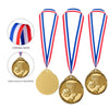 Abaokai 12 Pieces Gold Basketball Medals Set, Metal Medals for Kids Sports Basketball Games and Prizes Awards, Party Favors, 2 Inches