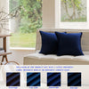 JIAHANNHA Velvet Navy Blue Throw Pillow Covers 18x18 Inches Pack of 2 Soft Decorative Square Cushion Covers for Couch Sofa Bed Livingroom Car,45x45Cm