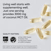 Sports Research Keto MCT Oil Capsules derived from Coconut Oil | Keto Fuel for The Brain & Body | Derived from Non-GMO Coconuts (120 Soft gels)