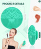 Makeup Brush Cleaning Mat, Silicone Makeup Cleaner Mat Washing Tool Make Up Brush Clean Pad with Suction Cup for Painting, Cosmetic, Egg Brushes etc. - Green