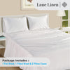 LANE LINEN 100% Egyptian Cotton Bed Sheets - 1000 Thread Count 4-Piece White King Set Bedding Sateen Weave Luxury Hotel 16