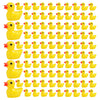 100 Pcs Yellow Tiny Ducks, Mini Resin Ducks Miniature Duck Figures Ornament for Craft, Dollhouse, Slime, Home Decorations Birthday Party Favors Gift