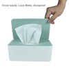 Diaper Wipes Dispenser, Tissue Storage Box Case, Wet Wipe Dispenser Holder with Lid for Home, Office, Cars (Green)