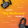 Skullcandy Push Active In-Ear Wireless Earbuds, 43 Hr Battery, Skull-iQ, Alexa Enabled, Microphone, Works with iPhone Android and Bluetooth Devices - True Black/Orange