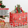 PARSUP 8PCS Christmas Gift Bags,Christmas Tote Bags with Handles, Christmas Treat Bags, Multifunctional Non-Woven Christmas Bags for Gifts Wrapping Shopping, Xmas Party Supplies, 12.8