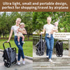 Lightweight Baby Stroller - Gravity Automatic Fold Travel Stroller for Airplane? One-Hand Folding Toddler Stroller?Compact Umbrella Stroller w/Adjustable Backrest/Footrest/Canopy(Black)