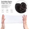 Zonon Hair Nets Invisible Elastic Edge Mesh and U Shaped Pins Set, 50 Pieces 50 cm Individual Package Invisible Hair Nets, 40 Pieces U Shaped Pins for Ballet Bun, Sleeping, Women and Wig (Brown)