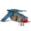 STAR WARS Micro Galaxy Squadron Republic Gunship (Muunilinst-10) - 8-Inch Starfighter Class Vehicle with Three Micro Figure Accessories