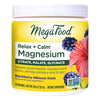 MegaFood Relax + Calm Magnesium Powder - Highly Absorbable Magnesium Glycinate, Magnesium Citrate & Magnesium Malate - Without 9 Food Allergens - BlackBerry Hibiscus Oasis - 7.05 Oz (50 Servings)