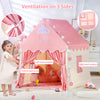 SISTICKER Kids Play Tents for Girls Large Fairy Playhouse for Kids Princess Castle Tent Gift Toys for Girl Toddler Children Play House (Pink)