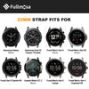 Fullmosa 20mm Rubber Watch Bands No Gaps Compatible for Samsung Galaxy Watch 6 5 4 40mm 44mm/6 Classic 43mm 47mm,Active 40mm/Active 2 40mm 44mm,Garmin,Fossil,Seiko,Citizen(Army Green+Black)