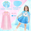 Princess Dress Up Clothes for Little Girls Toddlers, Princess Costume Set with Princess Cape, Tutu, Crown, Shoes, Play Jewelry, Kids Pretend Play & Dress Up Princess Toys & Gifts for Girls Toddlers