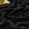 BEDELITE Fleece Blanket Black Throw Blankets for Couch & Bed, Plush Cozy Fuzzy Blanket 50