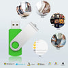 KOOTION 5 X 16GB USB Flash Drive 2.0 Thumb Drive 16 gb Memory Stick Swivel Keychain Design Mixcolor