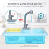 CUTE STONE Color Changing Kitchen Sink Toys, Children Heat Sensitive Electric Dishwasher Playing Toy with Running Water, Automatic Water Cycle System Play House Pretend Role Play Toys for Boys Girls