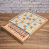 Wooden Sudoku Toys, Wooden Puzzle Sudoku Chess Board Game with Drawer Intelligence Logical Development Educational Toys for Kids Adult