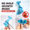 No Hole Baby Dinosaur Bath Toys for Toddler, 12 PCS Mold Free Kids Bathtub Pool Toys