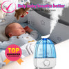 AyayaBoss Small Humidifiers for Bedroom, Ultrasonic Air Humidifiers for Home, 3.2L Cool Mist Humidifier, Auto Shut Off, 360° Nozzle for Single Room, Baby Room, Small House, Kids Nursery, Indoor Plant