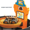 Hot Wheels Monster Trucks Stunt Tire Playset with 3 Toy Monster Trucks & 4 Hot Wheels Toy Cars in 1:64 Scale