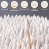 500 Pcs Cotton Swabs - Double Precision Tips Cotton Swabs With Bamboo Sticks, Ideal For Makeup Touch-ups & Cleaning (Double Pointed Shape)