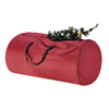 Tiny Tim Totes Christmas Tree Storage Bag, Premium Canvas Round Duffel, fits up to 12 ft Tree, Red