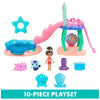 Gabbys Dollhouse, Purr-ific Pool Playset with Gabby and MerCat Figures, Color-Changing Mermaid Tails and Pool Accessories Kids Toys for Ages 3 and Up