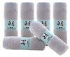 HIPHOP PANDA Baby Wash Clothes, Rayon Made from Bamboo - 2 Layer Ultra Soft Absorbent Washcloths for Boy - Newborn Face Towel - Makeup Remove Washcloths for Delicate Skin - (Gray, 6 Pack)