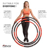 Weighted Hula Hoop Plus Size | 3.2lb Weight, 43in Diameter | Extra Large Hula Hoop for Adults Weight Loss | Easy to Spin, Soft Padding | Exercise Hoop for Beginners & Advanced Hoopers